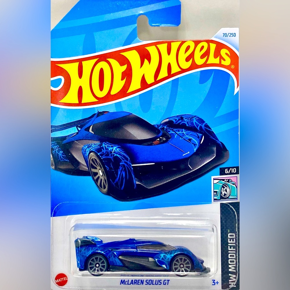 ✅ 🚗4/$20🚗 NEW 2024 MATTEL HOT WHEELS 6/10 HW MODIFIED McLAREN SOLUS GT #70/250